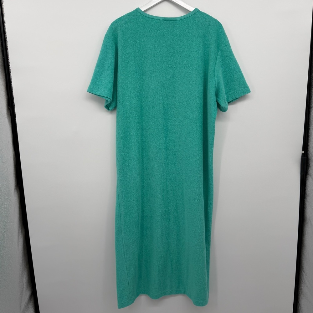 Vintage Ralph Lauren Midi Dress Cover Up Medium Terry Cloth Made in USA Beachy - Picture 6 of 10